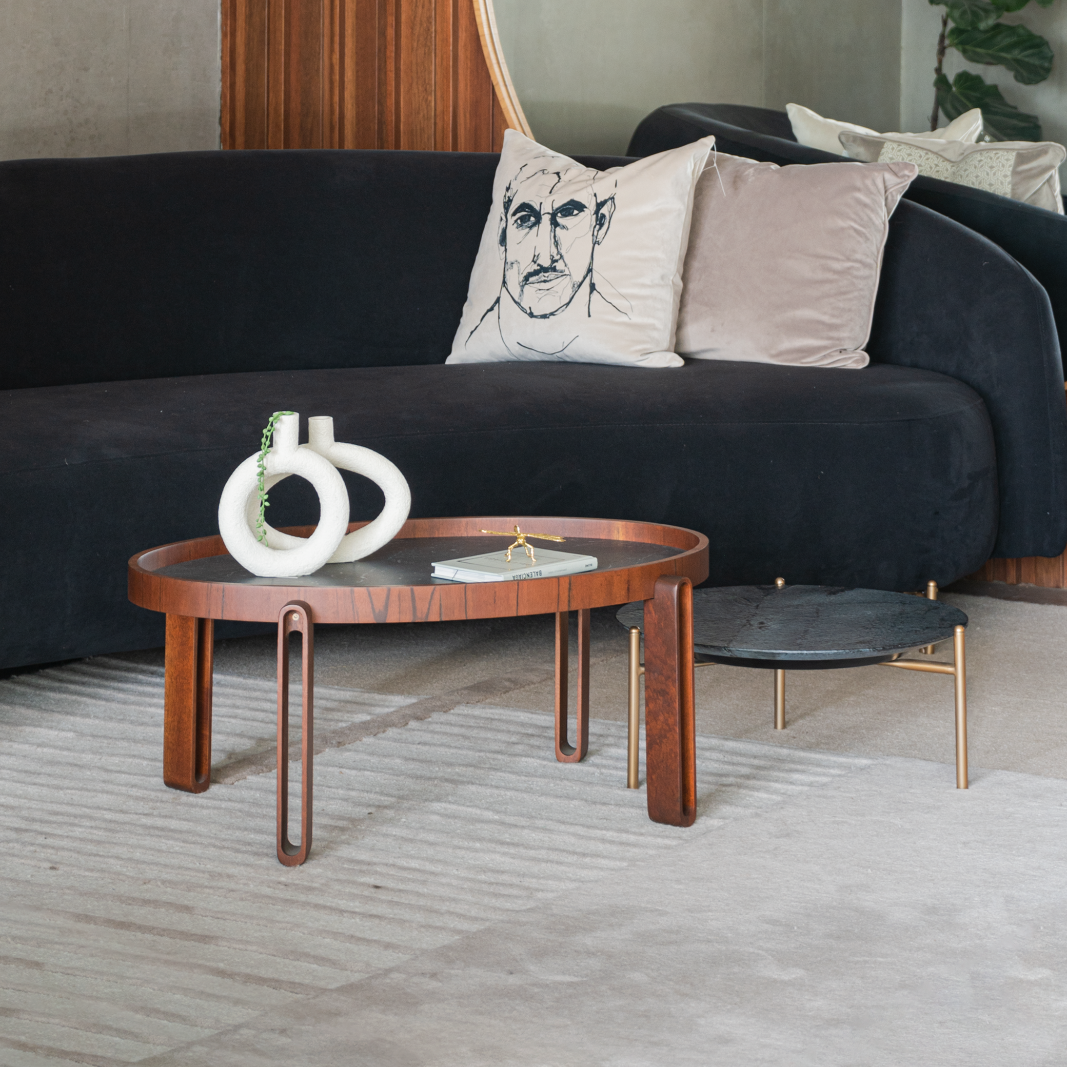 CENTRO AMETISTA LE TOUR COJINES ADORNOS