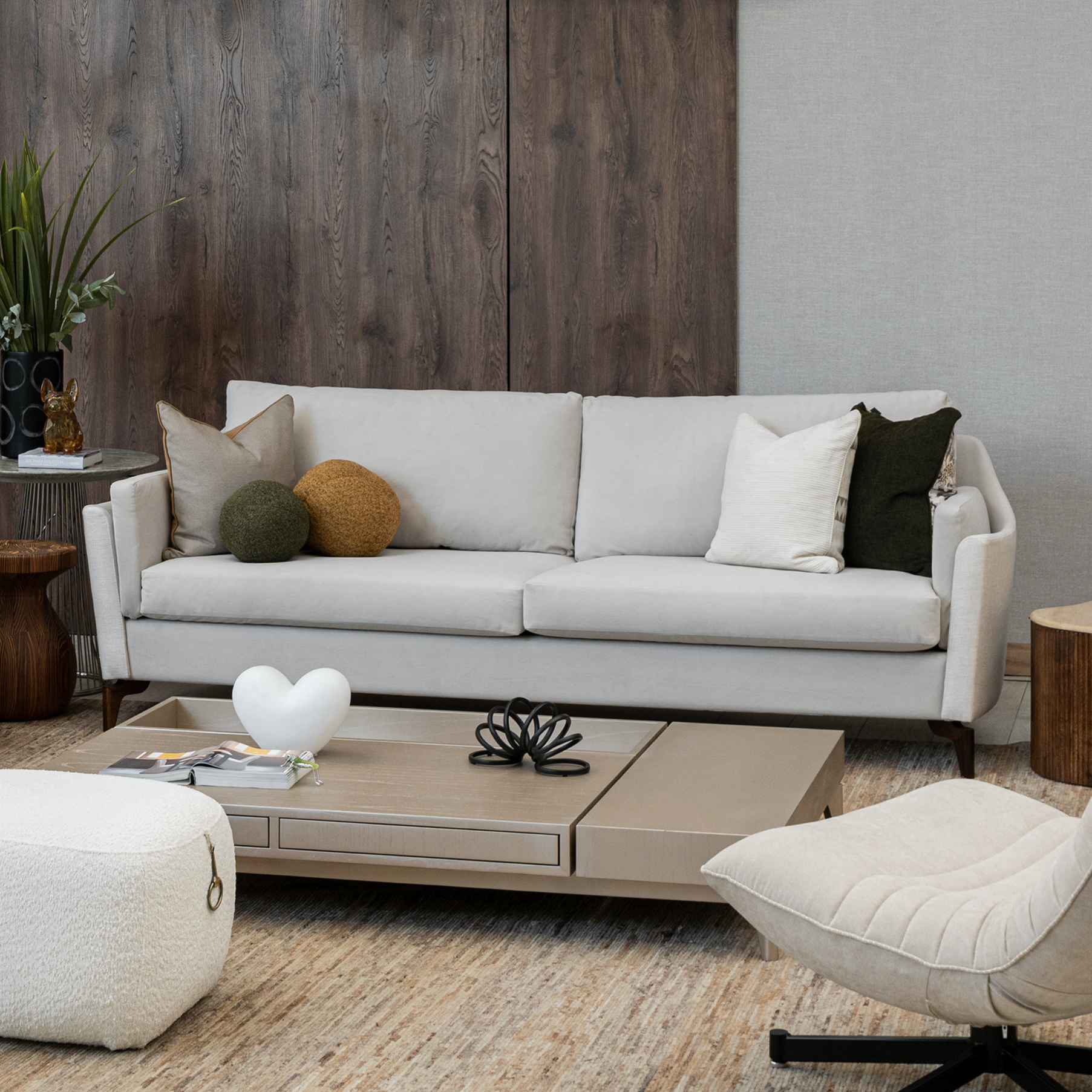 SOFA LEO LUMINARIAS ELLO COJINES