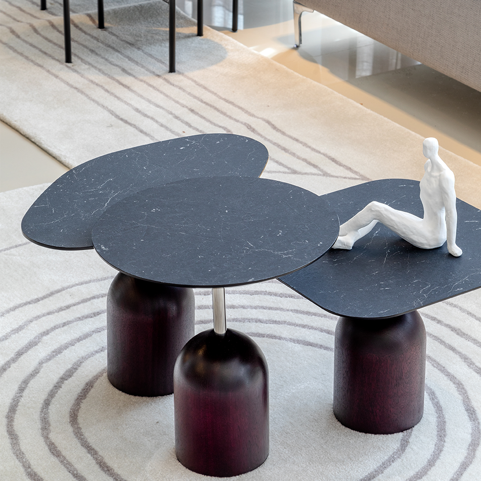 mesas de apoio ambar