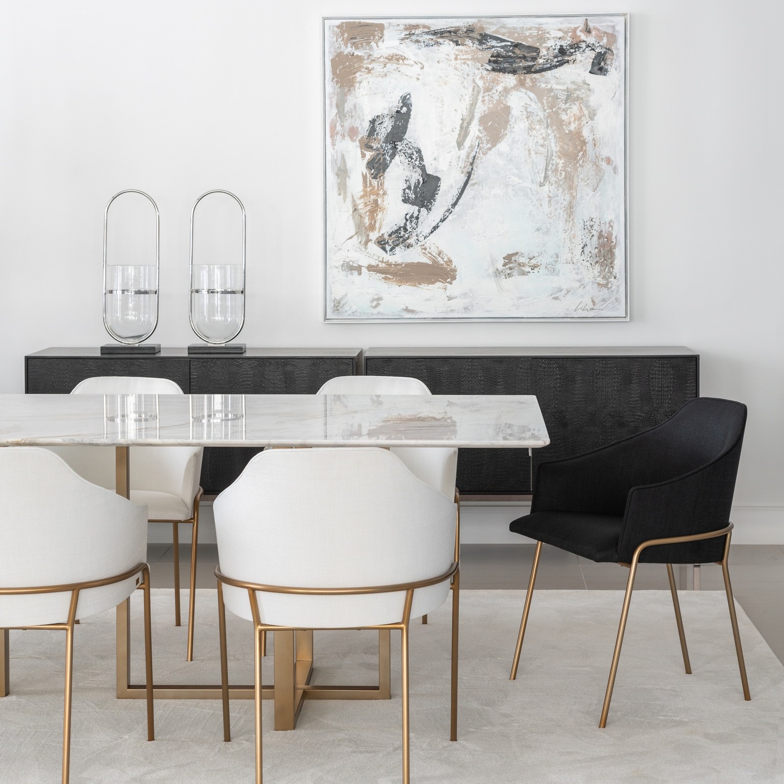 silla menfis black white