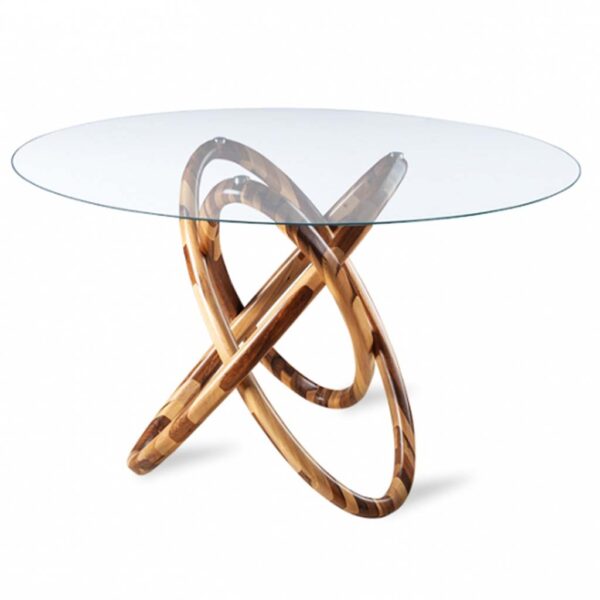 Elo Dining Table Ø47.2" - Glass Top