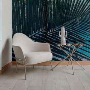 Egeu Lounge Chair - Stainless Steel Base And Straw Back