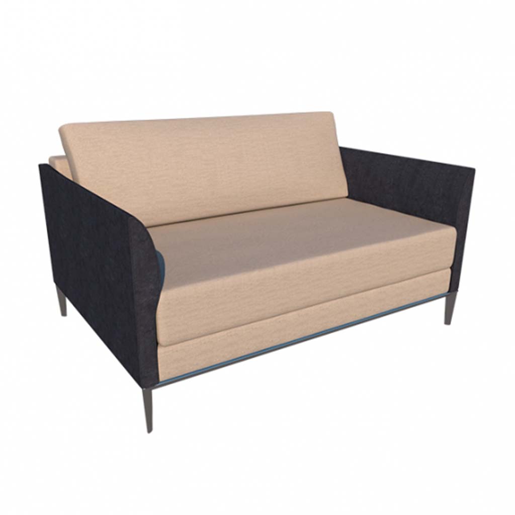 Horus Sofa 53.9"L - Aluminum Legs