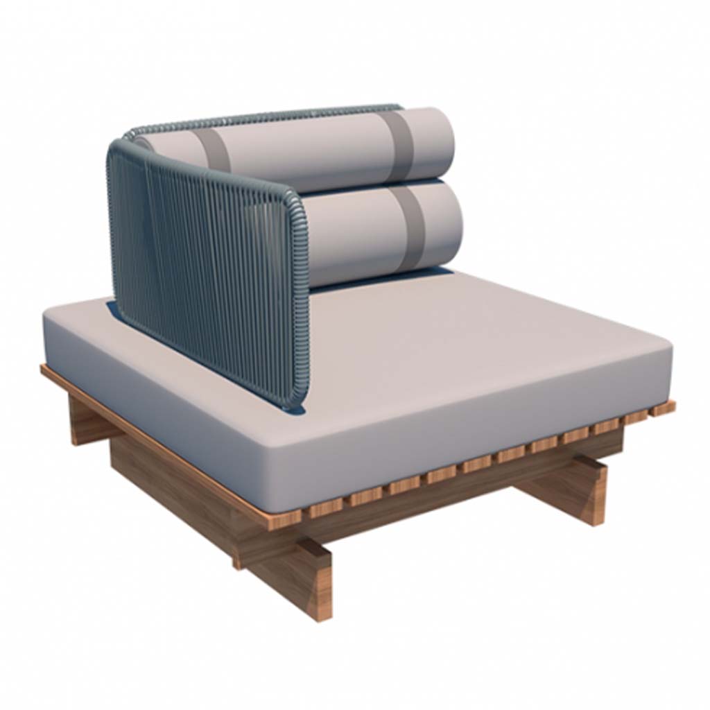22980/E - Danubio Sectional Sofa 35.4"L - Left Arm/Rolls Pillows Danubio Sectional Sofa 35.4"L - Left Arm/Rolls Pillows