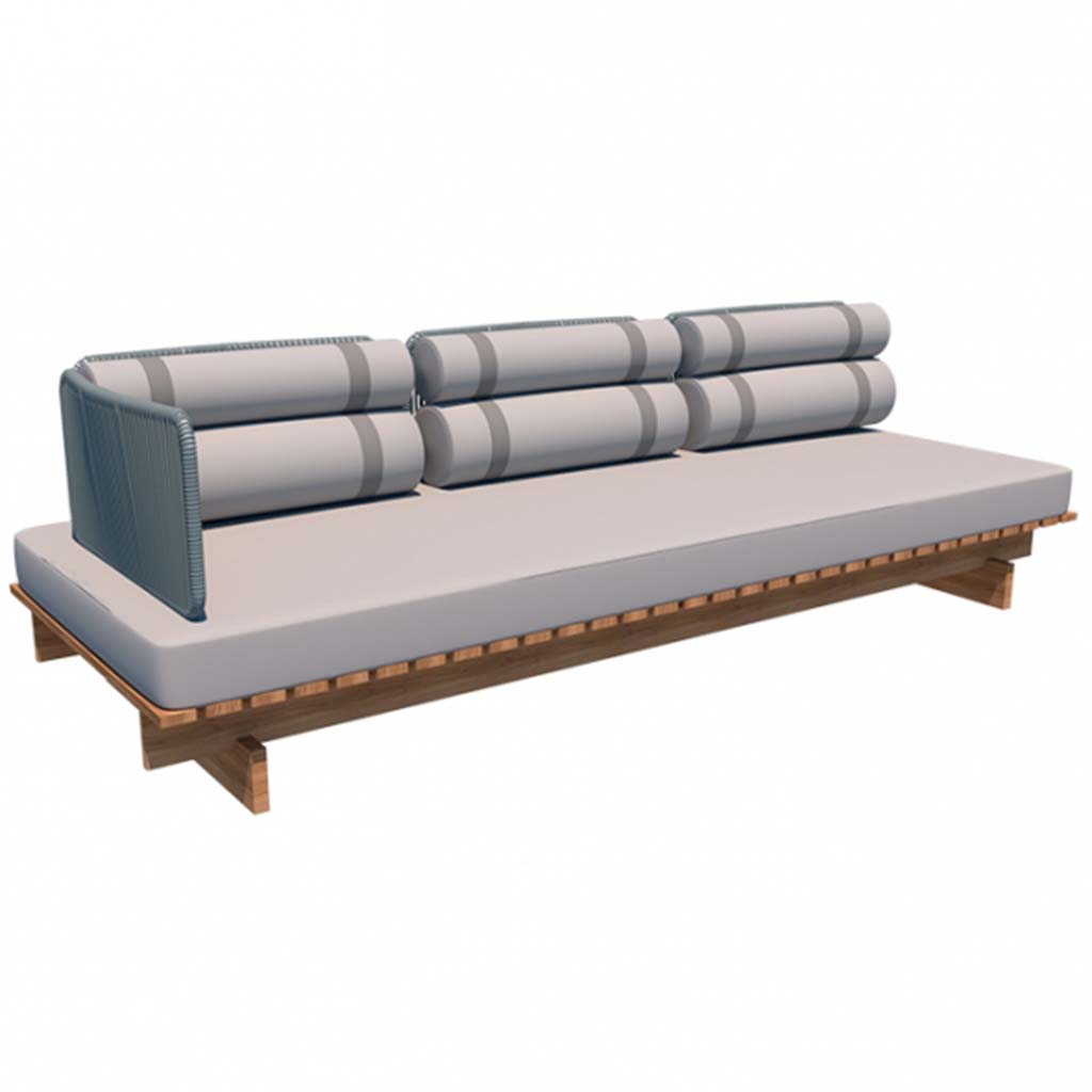 Danubio Sectional Sofa 95.2"L - Left Arm/Rolls Pillows