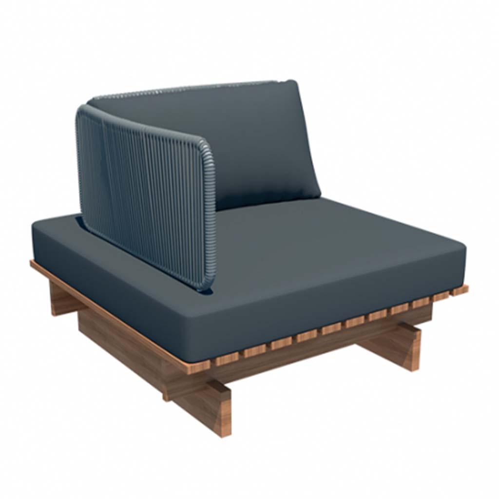 22983/E - Danubio Sectional Sofa 35.4"L - Left Arm/simple Pillows Danubio Sectional Sofa 35.4"L - Left Arm/simple Pillows