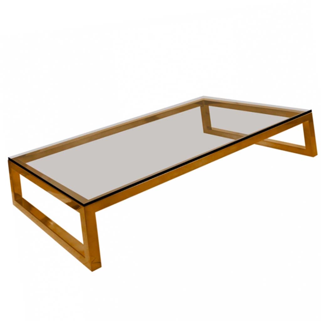 29934/G - Austin Rectangular Coffee Table 62"L - Gold Austin Rectangular Coffee Table 62"L - Gold