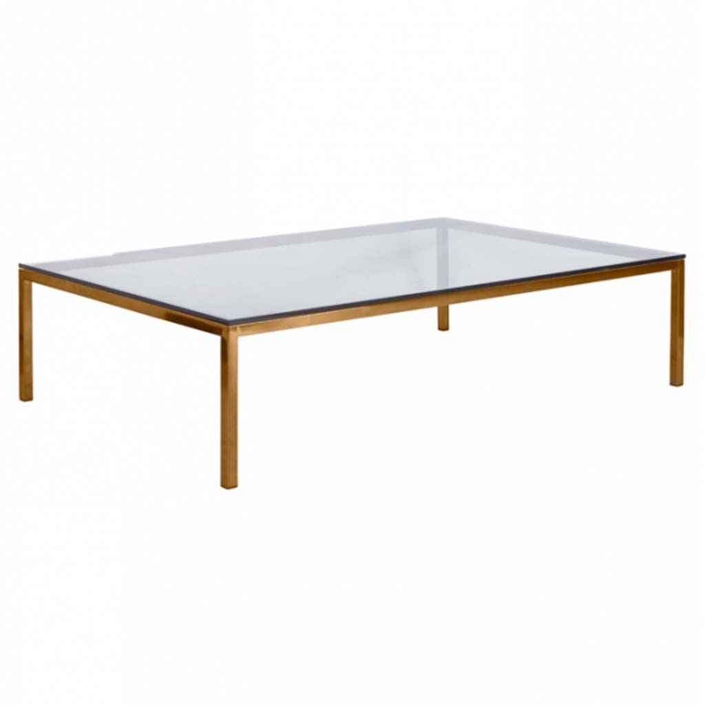 29940/G - Austin Rectangular Coffee Table 53"L - Gold Austin Rectangular Coffee Table 53"L - Gold