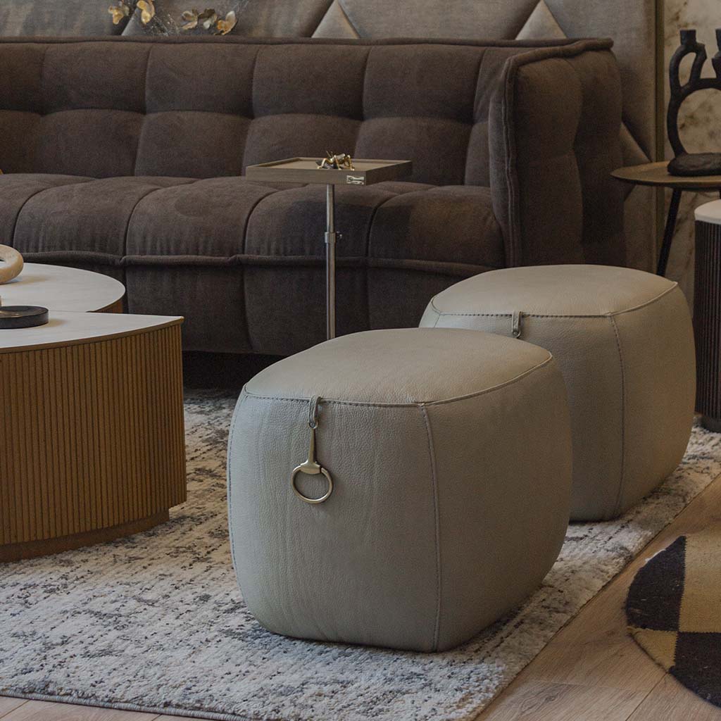 E45832 - Brass Ottoman 21.6"L Brass Ottoman 21.6"L