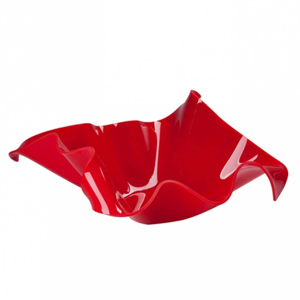 E50609/J - Champagne Bowl - Frosted Red Champagne Bowl - Frosted Red