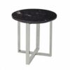 Cora Marble Side Table Ø27.5" - Marquina Black