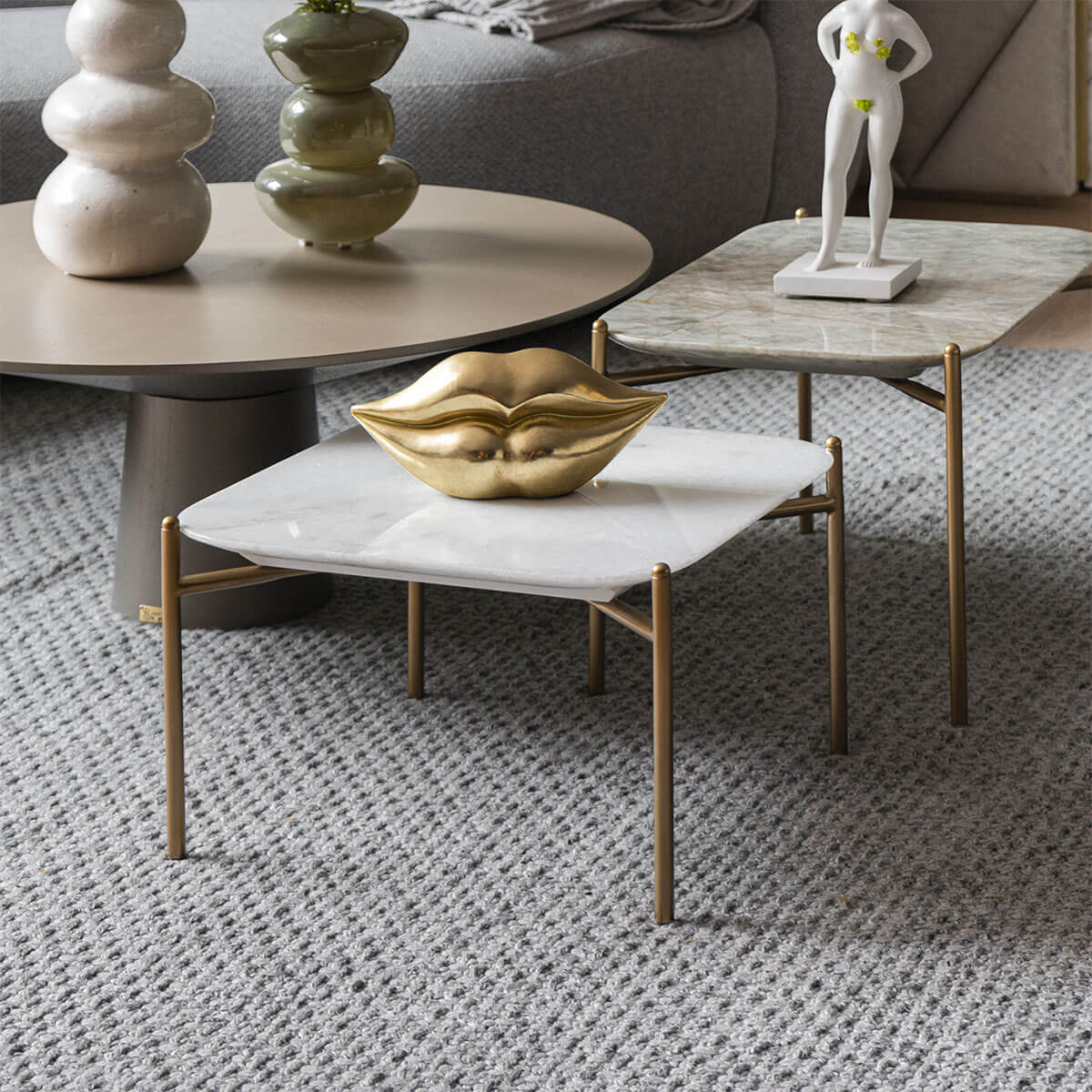 3355 Mesa de Centro Le Tour Marmol Cuadrada Baja 1