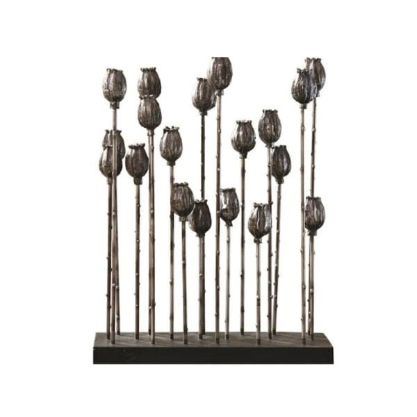 Escultura de Vaina de Amapola Multi-Iron