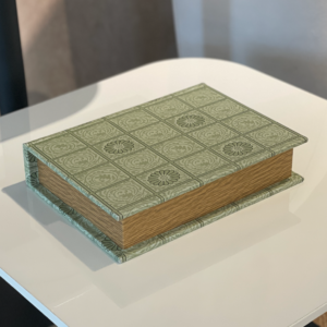 Caja Libro Cuadros Verde