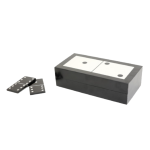 Caja Dominos Resina Black