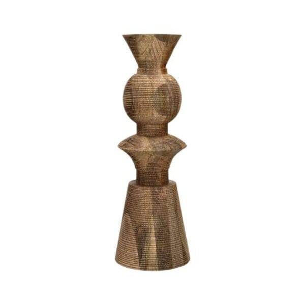 Candelabro Madera de Mango Natural