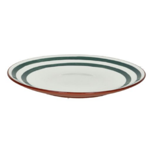 Plato Llano Mykonos Porcelana Verde
