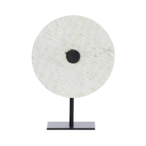 Adorno Yfke Marmol White y Matt Black