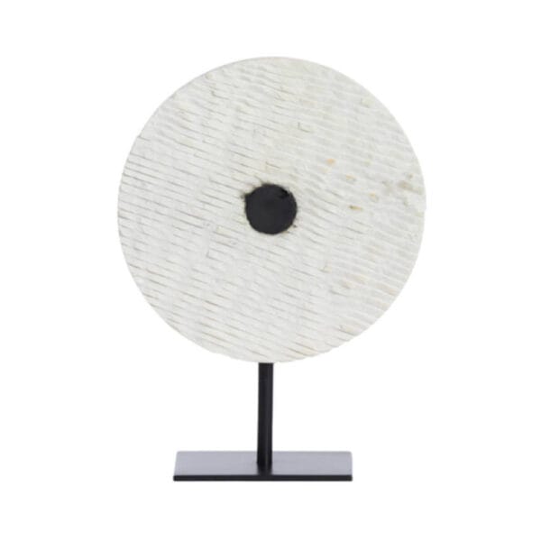 Adorno Yfke Marmol White y Matt Black