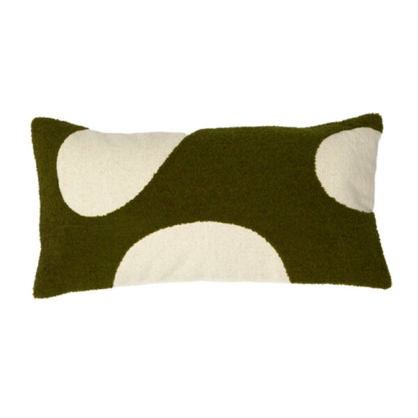 Cojin Cellio Dark Green y Beige