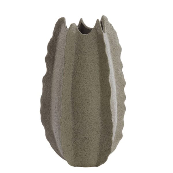 Jarron Deco Kelapa Ceramics Grey Green