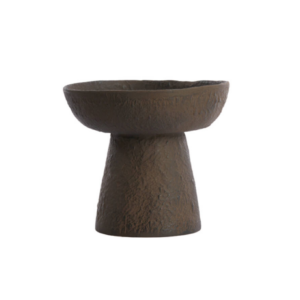 Dish On Base Dark Brown