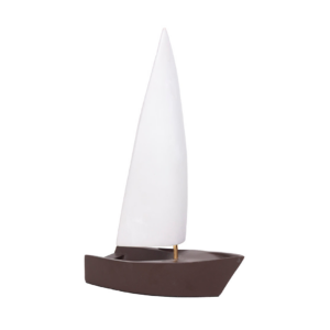 Escultura Barco Laser Marron