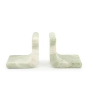 Sujetador de Libros Verde Blanco