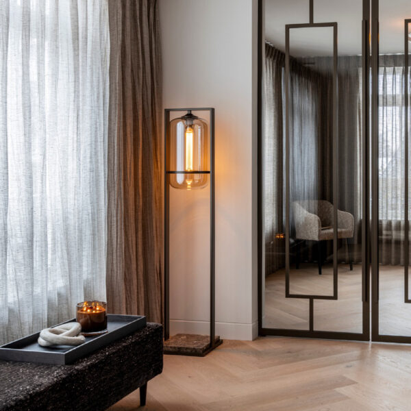 Luminaria de Pie Floor Tube Marble 50 Bronce