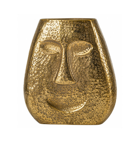 Jarron de Metal Gold