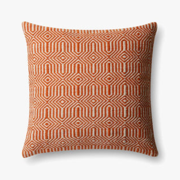 Cojin de Exterior con Relleno de Plumas Orange Ivory