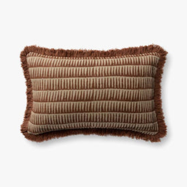 Cojin con Relleno de Plumas Natural Rust