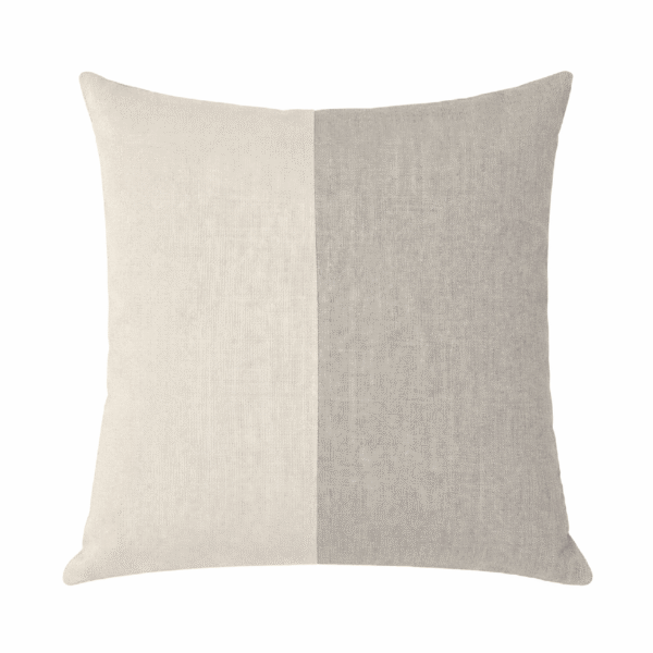 Cojin de Plumas Exterior Beige y Marron