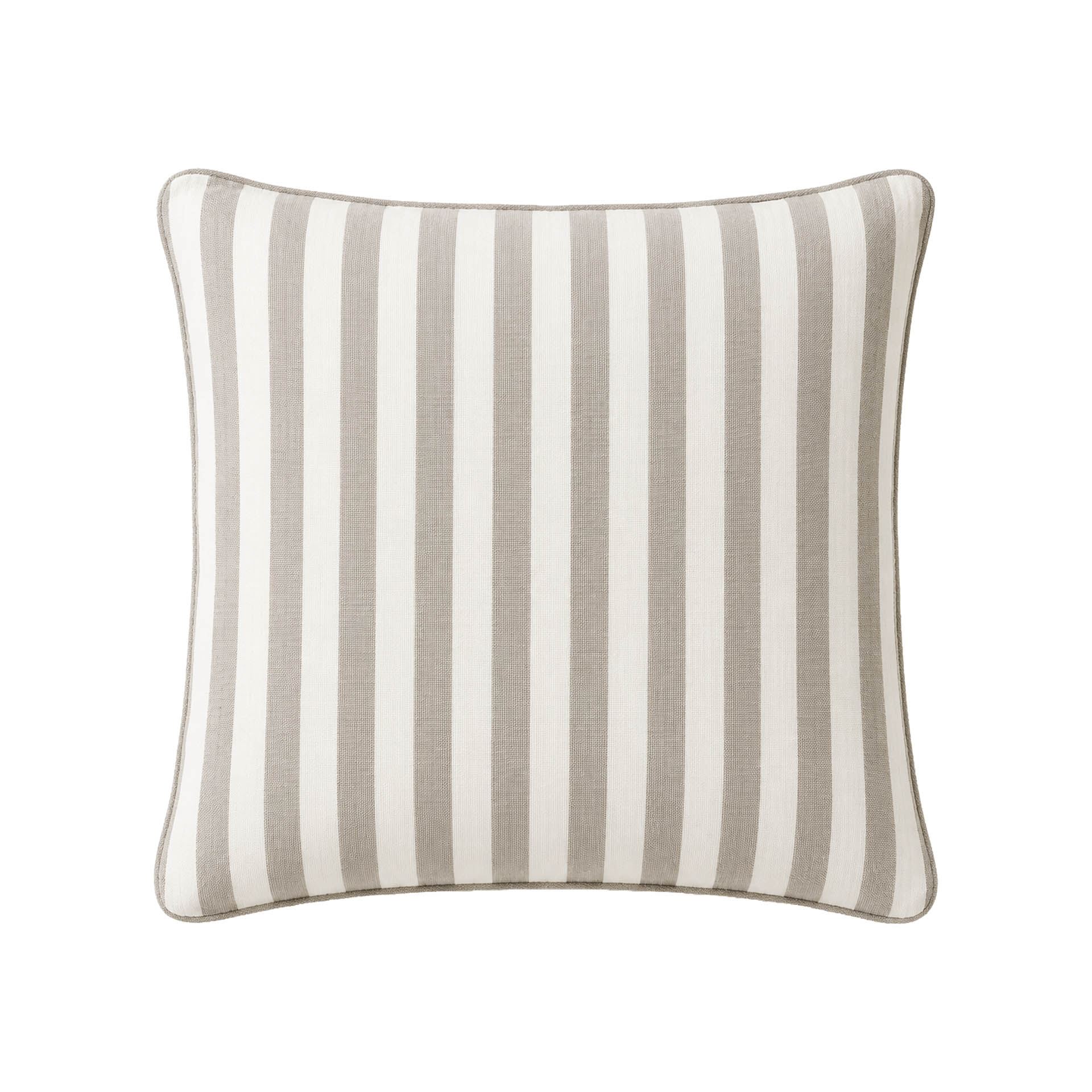 Cojin de Exterior con Rayas Marron y Beige