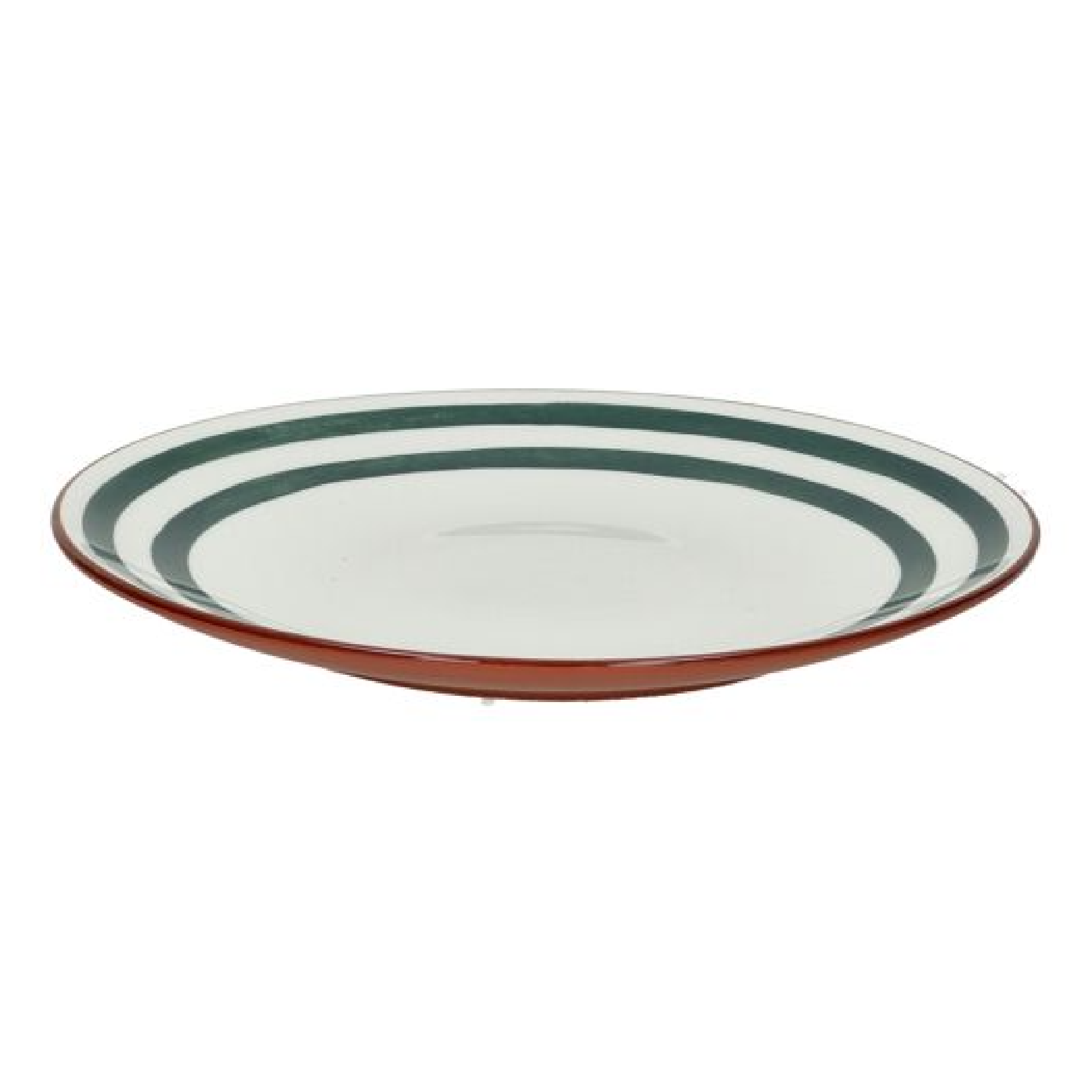 Plato Llano Mykonos Porcelana Verde