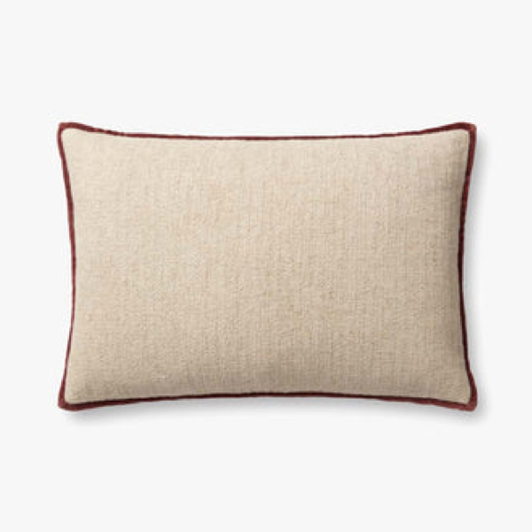 Cojin con Relleno de Plumas Aveline Ivory Wine