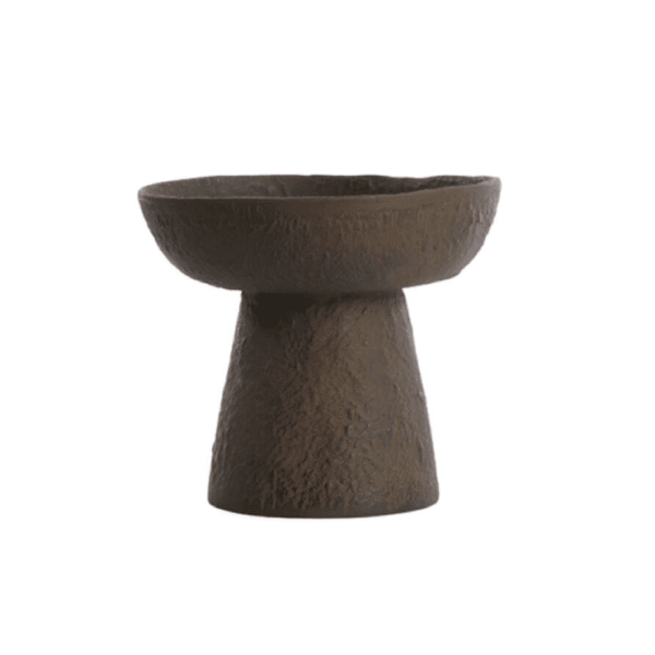 Dish On Base Dark Brown