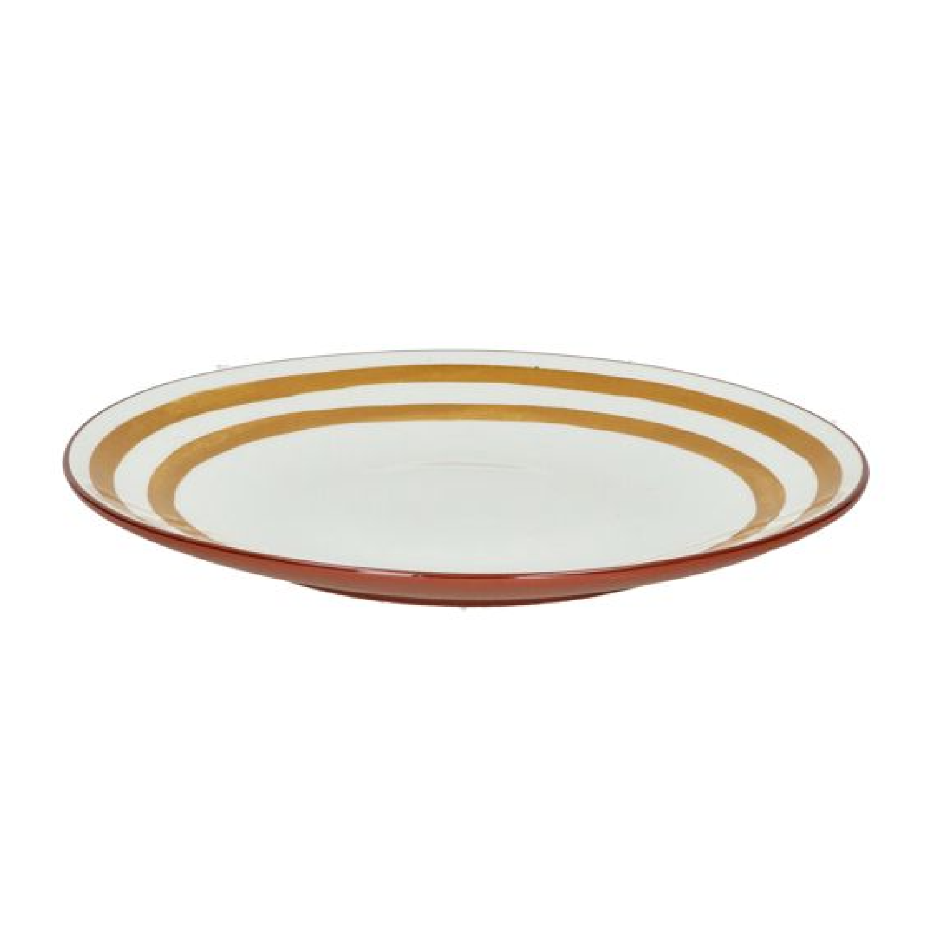 Plato Llano Mykonos Porcelana Amarillo