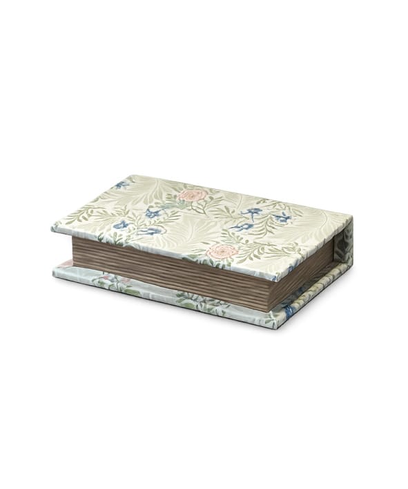 Caja de Madera Pequeña Estampado de Flores