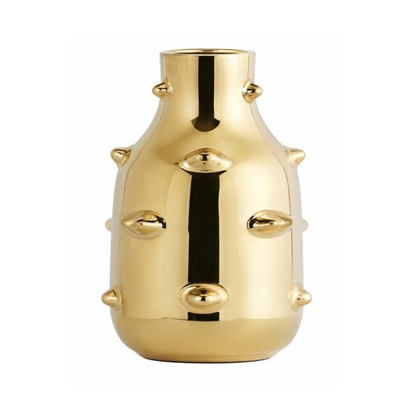 Jarron Kisses Pequeño Resina Gold