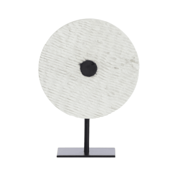 Adorno Yfke Marmol White y Matt Black