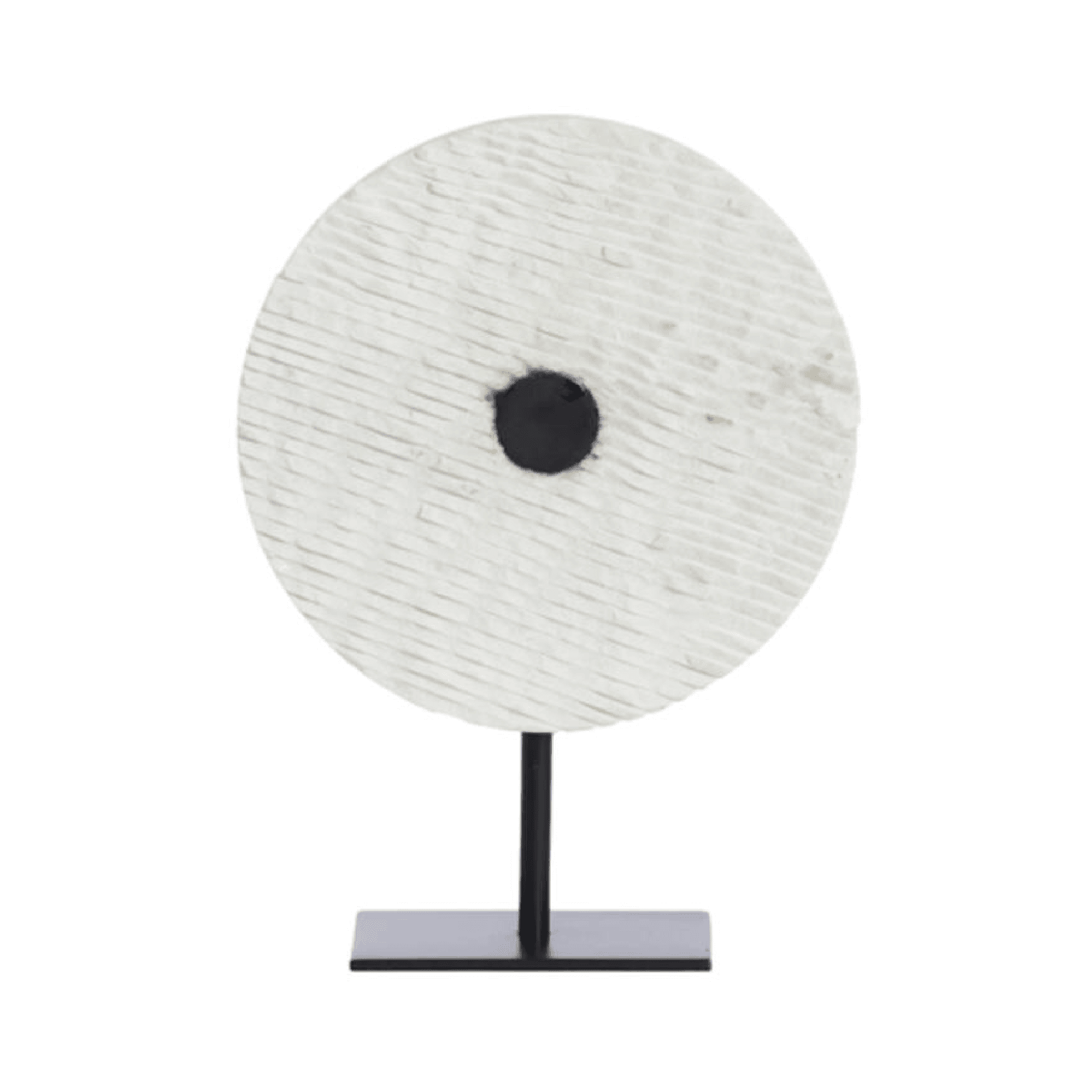 Adorno Yfke Marmol White y Matt Black