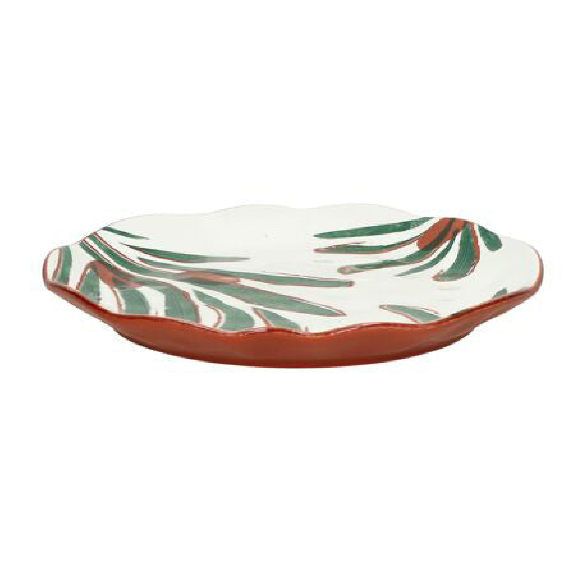 Plato de Postre Mykonos de Porcelana Verde
