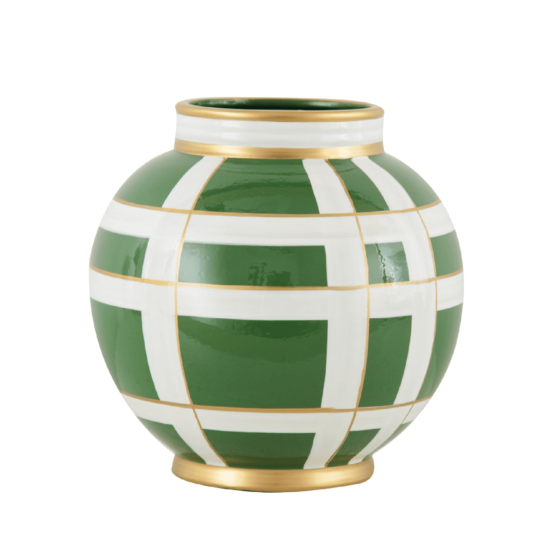 Jarron Ceramica Green/White
