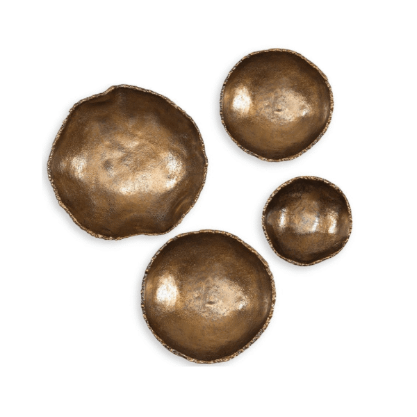 Decoracion de Pared Lucky Coins Laton Set 4 Piezas
