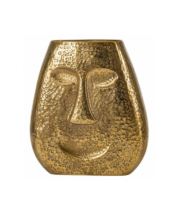Jarron de Metal Gold