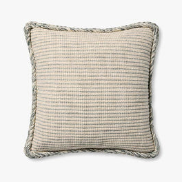 Cojin con Relleno de Plumas Oroville Natural Blue