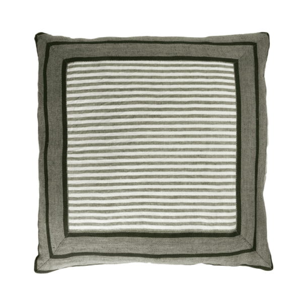 Cojin Saint Tropez Lino/Algodón Verde