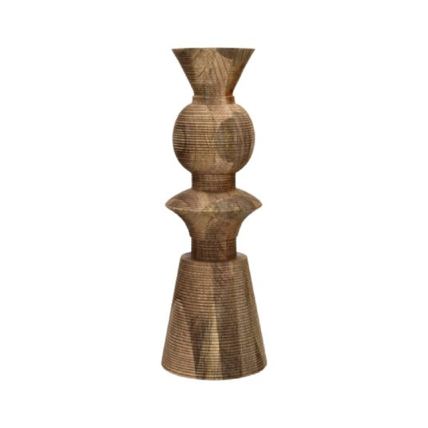 Candelabro Madera de Mango Natural