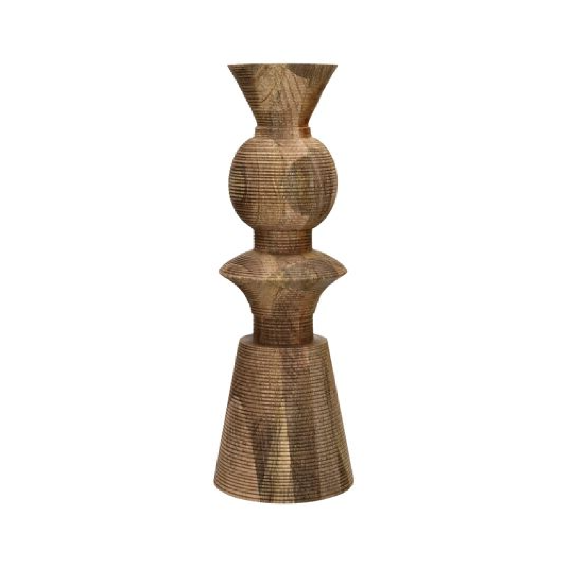 Candelabro Madera de Mango Natural
